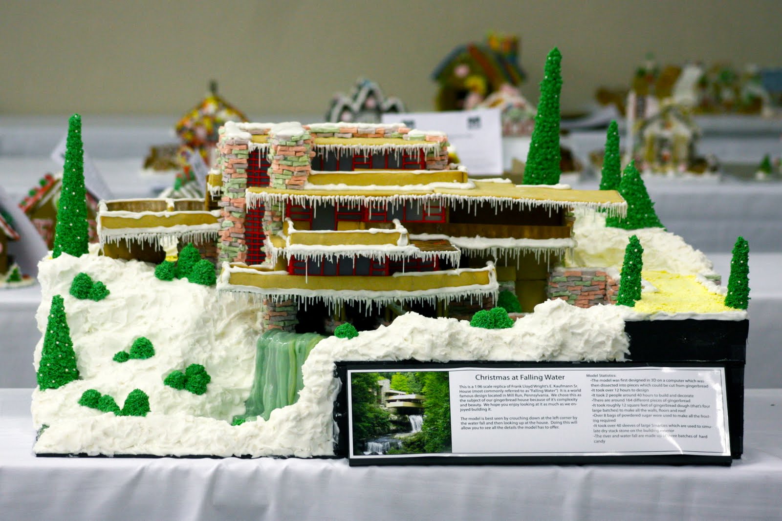 Fantastical Falling Water Gingerbread House The English Room Fantastical Falling Water Gingerbread House The English Room