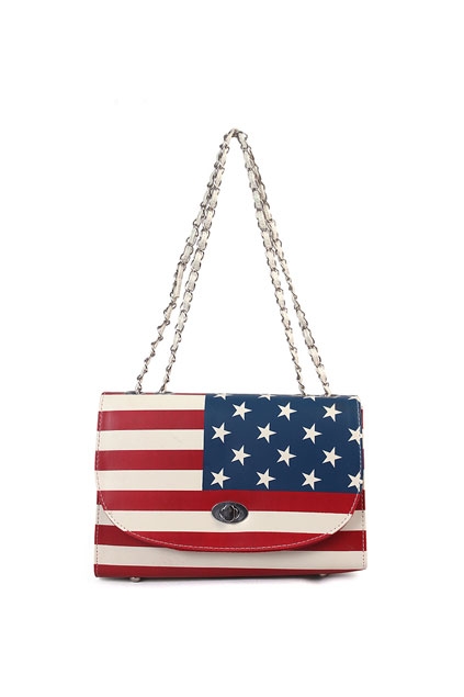 american-flag-print-cross-lock-chain-shoulder-bag