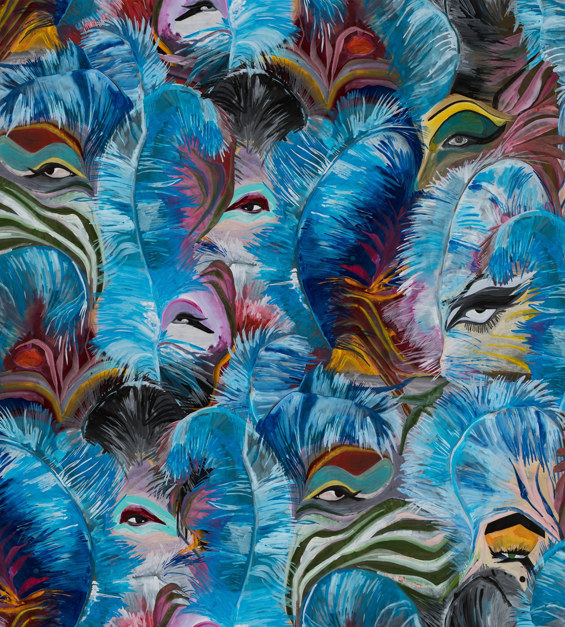 Wallpaper Wednesday: Plumes and Eyes by Voutsa - The English Room