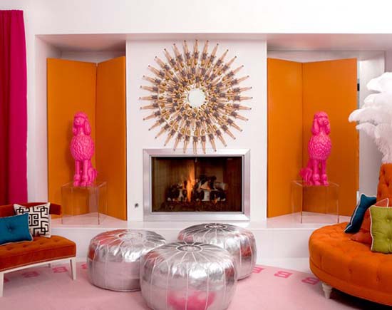 Custom one-of-a-kind make-over of Barbie Dream House by Jonathan Adler  created for a charity auction…