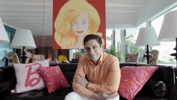 Custom one-of-a-kind make-over of Barbie Dream House by Jonathan Adler  created for a charity auction…