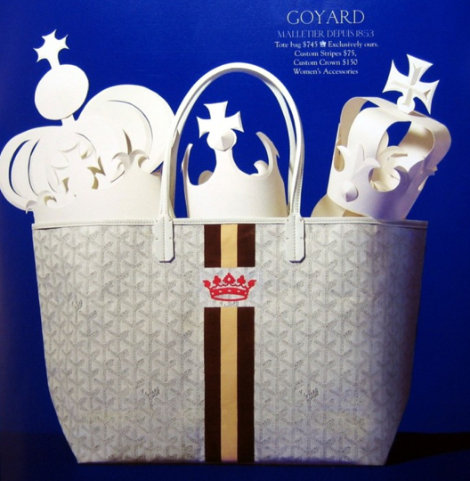 Goyard Tote A Crown Only For A Queen or Princess. The English Room