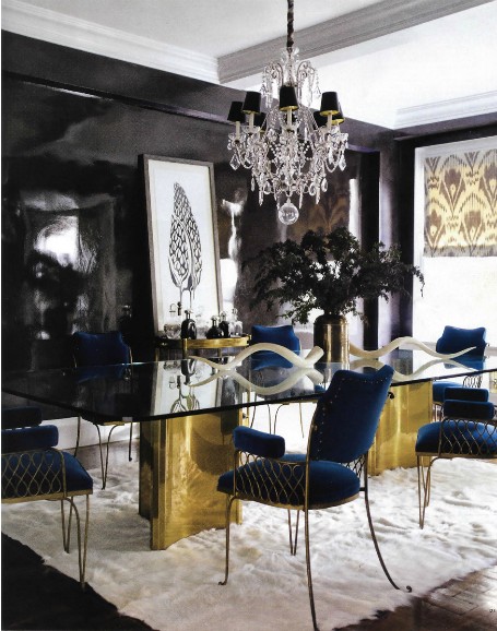 black-and-gold-dining-room