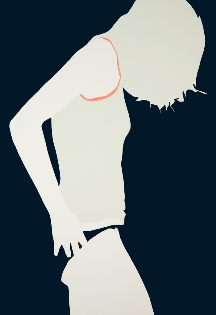 Looking Down Blue 42x30