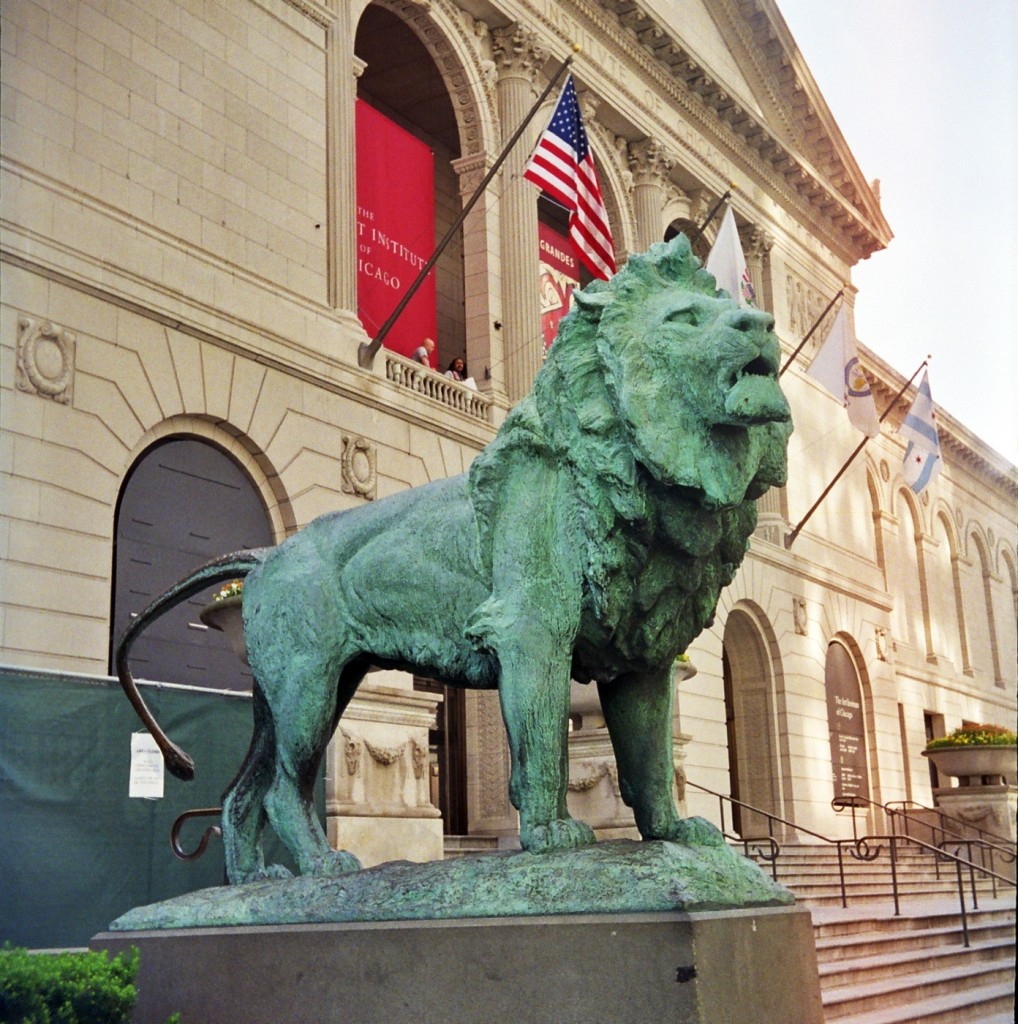 Art_Institute_of_Chicago_Lion_Statue_(2-D)