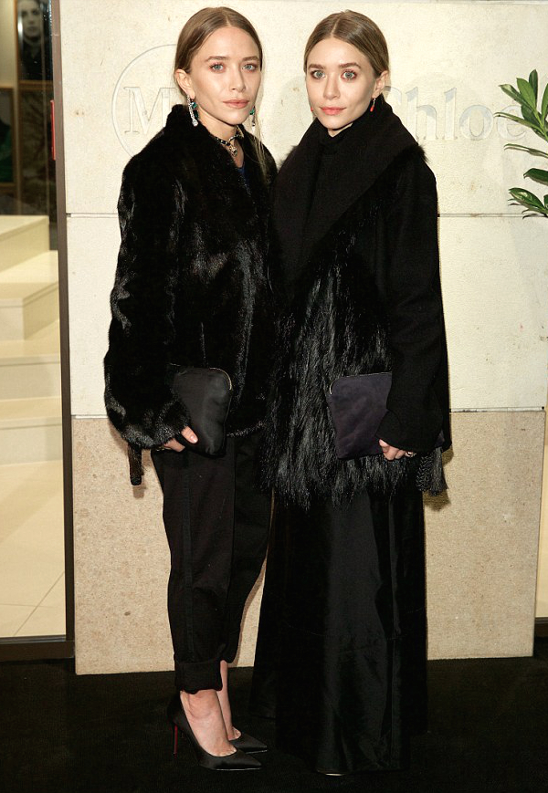 Olsens-Anonymous-Blog-Mary-Kate-And-Ashley-Olsen-Marion-Heinrich-Store-Opening-Munich-Germany-Black-On-Black-Fur-Coats-Dress-Pants-Heels