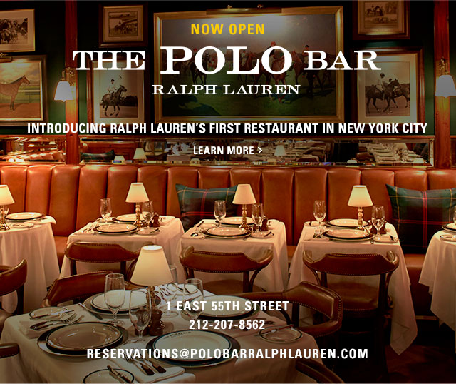 Ralph Lauren's Polo Bar to Open in New York City