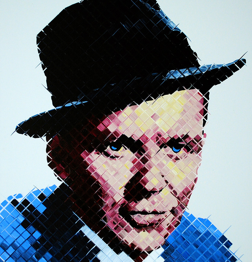 Frank Sinatra portrait by miami artist Charlie Hanavich