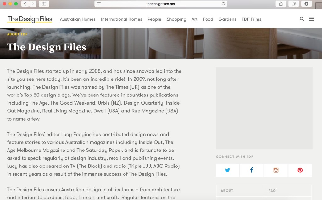 The Design Files screen shot