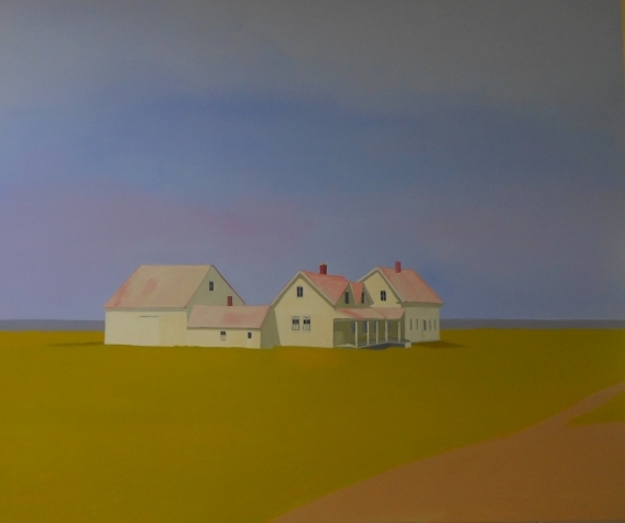 Saltwater Farm 72"w x 68"h oil on linen $8500.