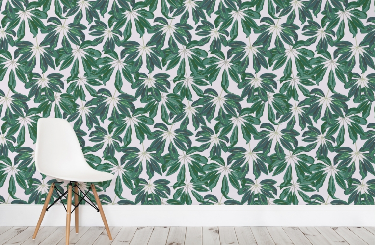 Tropical Banana Leaf Wallpaper_0
