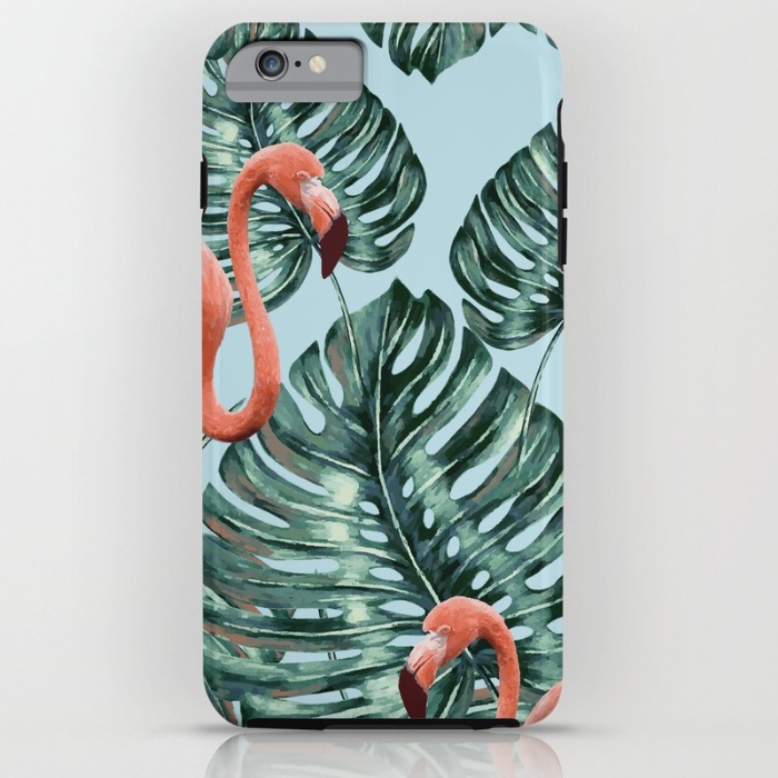 whimsical-flamingo-pattern-society6-decor-buyart-cases