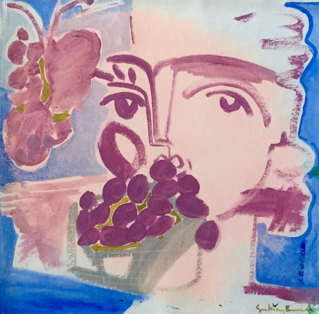 SKBWoman With Grapes