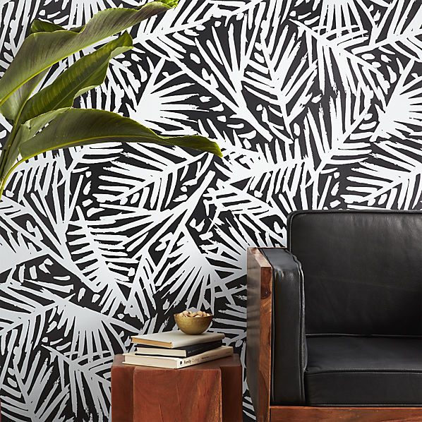 caymen-black-and-white-palm-traditional-paste-wallpaper