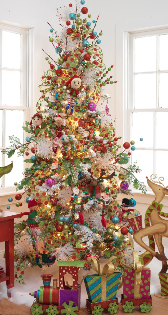 whimsical-christmas-tree-with-train