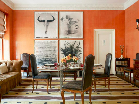 tom-scheerer-decorates-orange-dining-room