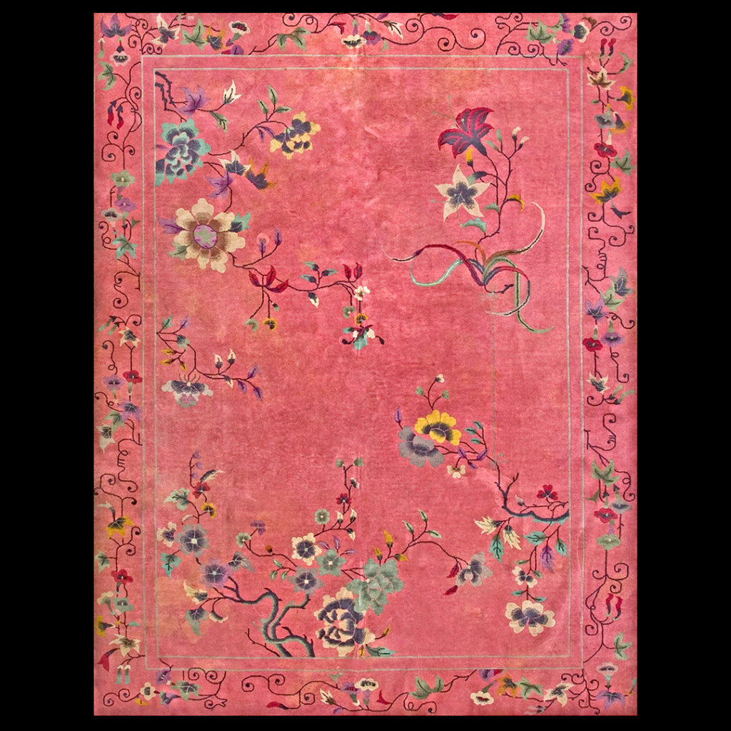 Chinese - Art Deco Rugs_Chinese_Coral Red_China_20834