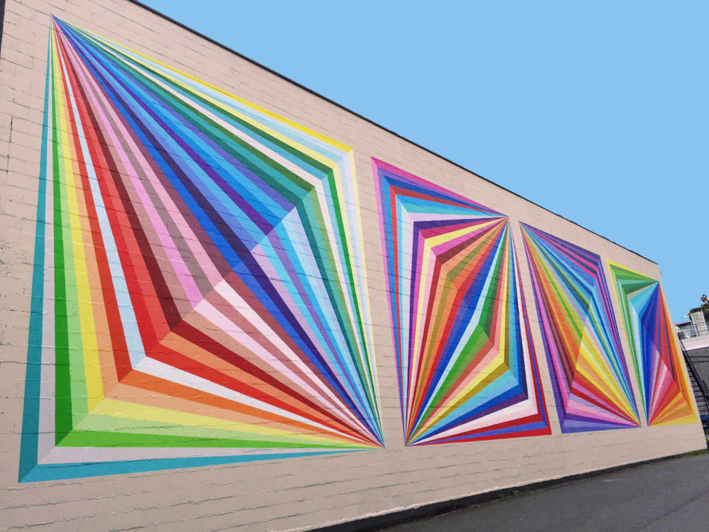 Vancouver Mural long blue sky