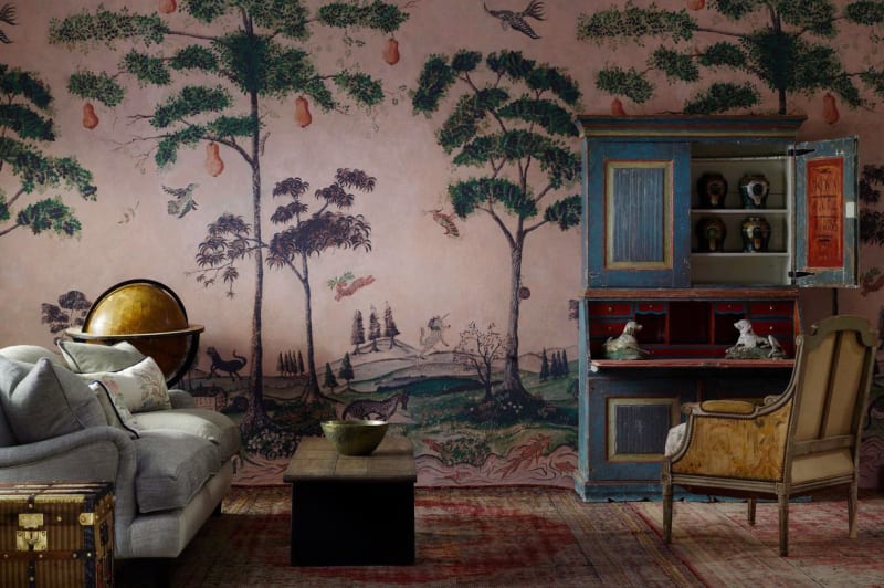 Wallpaper Wednesday: Kit Kemp's Mythical Land - The English Room