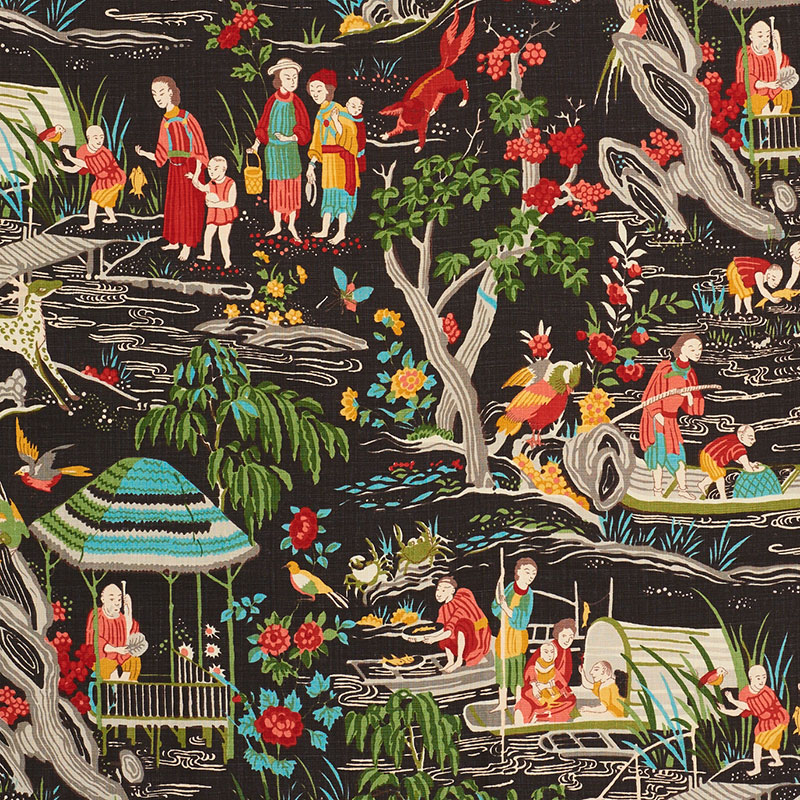 Textile Tuesday: YANGTZE RIVER by Schumacher - The English Room