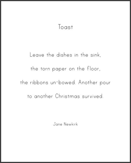 Boxing Day Toast